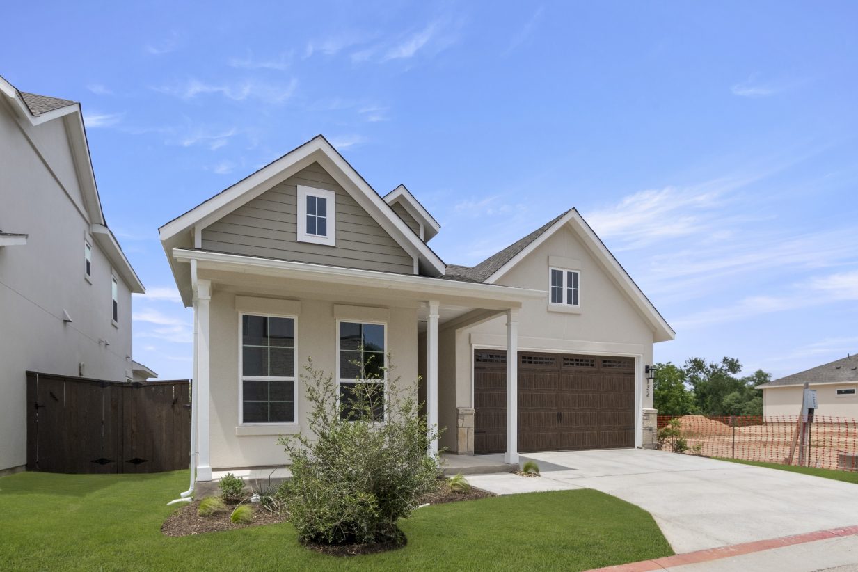 Side view of front exterior